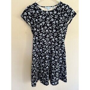 Draper James Floral Ponte Soft A-line Dress Size Small Preppy Chic Workwear